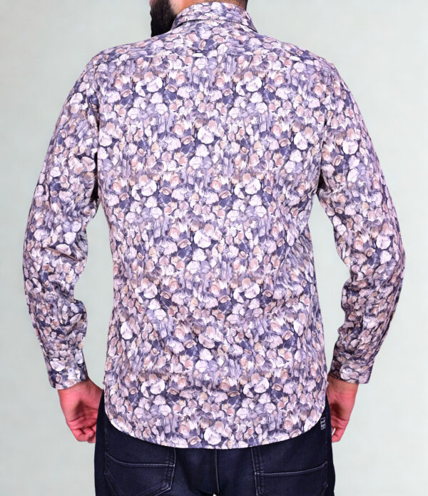 DIGITAL SATIN SMALL PINK SHADE FLORAL SHIRT