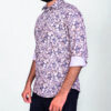DIGITAL SATIN SMALL PINK SHADE FLORAL SHIRT