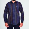 GIZA TWILL WITH BLUE BLACK STRIP SHIRT