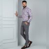 DIGITAL SATIN SMALL PINK SHADE FLORAL SHIRT