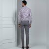 DIGITAL SATIN SMALL PINK SHADE FLORAL SHIRT