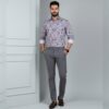 DIGITAL SATIN SMALL PINK SHADE FLORAL SHIRT